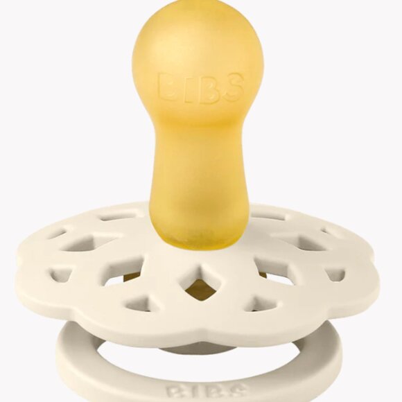 BIBS Pacifier Boheme Latex 4pk - Ivory/Blush/Blossom/Dusky Lilac, Size 1 NWT - Picture 2 of 4